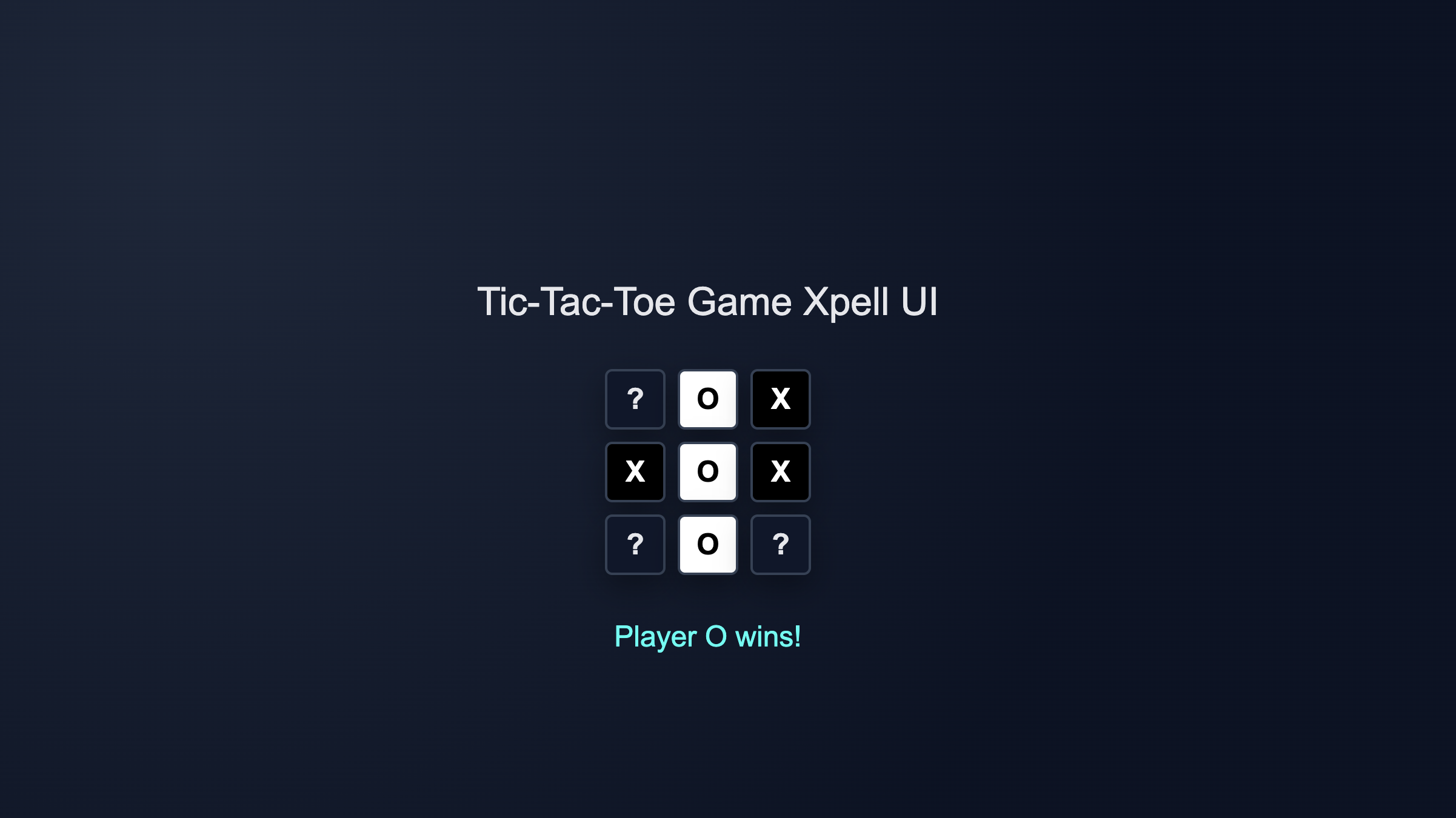 Tic-Tac-Toe screenshot